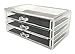 Sodynee Makeup Organizer Cosmetic Organizer Jewelry and Cosmetic Storage Display Box,3 Drawers