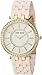 Anne Klein Women's AK/2620LPGB Swarovski Crystal Accented Gold-Tone and Blush Pink Resin Bracelet Watch