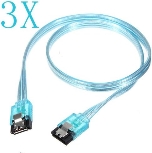 3x50CM SATA 3.0 6GB/s High Speed HDD Cable Straight For Computer Drive.