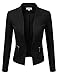 Doublju Womens Classic Open Front Blazer Jacket