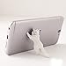 Cell Phone Stand,Cat Shape Cute Phone Mounts Adjustable Multi-angle Pocket Desktop Holder Cradle (White)