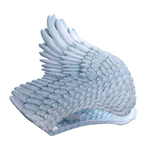 Beyonds Halloween Cosplay 3D Angel & Fallen Angel Wings Halloween Theme Party Cosplay Costume Accessories for Adults Men Women Children (Blue White)