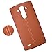 Dogxiong Brown Genuine Leather Back Rear Housing Battery Door Cover Cover Replacement for for LG G4 H815 H811 H810 VS986 VS999 US991 F500 LS991