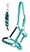 PRORIDER Nylon Horse Halter Lead Rope Noseband Tack Teal Average Size 606122thumb 3