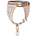 somoder [Hollow Floral Version] Bling Bands Compatible with Apple Watch Band 42mm 44mm 45mm, Vintage Chain Jewelry Cuff Bracelet with Rhinestone Replacement for Iwatch SE Series 7/6/5/4/3/2/1