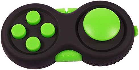 SBDX 2017 Newest Design New Generation Fidget Pad Fidget Cube Fidget Dice Toy Hand Shank, Relieves Stress, Anxiety, ADD / ADHD for Children and Adults (Black / Green)