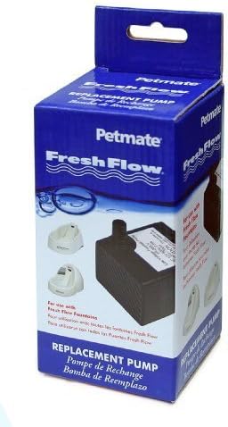 Petmate Fresh Flow Replacement Pump, 12V pump with 120V converter w/o flow valve by Petmate