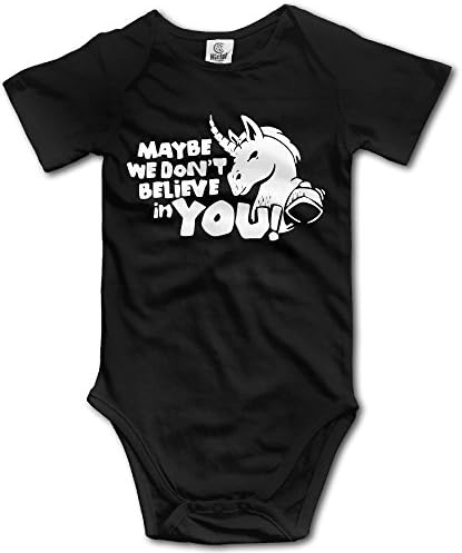 CHYY Newborn's Maybe We Don't Believe In You Unicorn Organic Baby Onesie Bodysuits