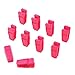 Finnhomy Non-Slip Clothes Hanger for Baby and Kids 30-Pack Velvet Hangers with 10 Finger Clips,Pink