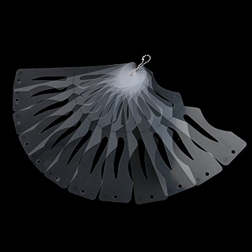 image for MagiDeal Set of 12 Styles Reusable Eyebrow Grooming Stencil Transparen