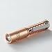 Ouomm Reylight Mini Pocket Flashlight LED Handheld Keychain Clip Flashlight Torch 3 Modes AAA Battery Powered Bright 360 Lumens Waterproof Solid Copper Flashlight for Hiking Camping Fishing,Golden