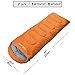 FARLAND Mummy Sleeping Bag with Compression Sack,20 Degrees ℉,Portable and Lightweight for 3-4 Season Camping, Hiking,Waterproof, Traveling, Backpacking and Outdoor (Orange/Right Zipper, Rectangular)