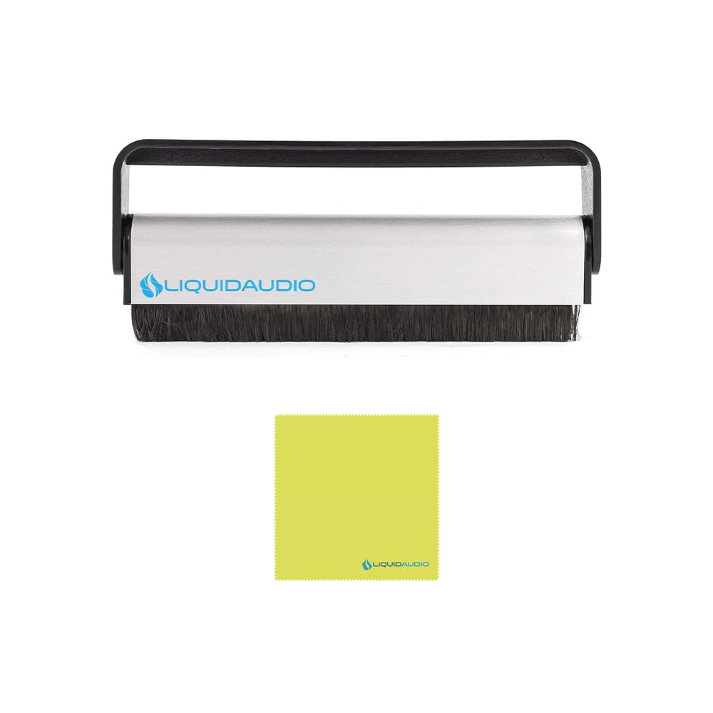 Ortofon Concorde MkII Mix CC Twin Cartridges with Spherical Stylus (Black) Bundle with Liquid Audio Carbon Fiber Record Brush & Instrument Polishing Cloth