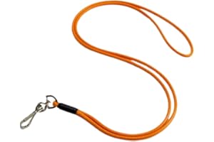Dog & Field Signature Dog Whistle Lanyard – Lightweight, Stylish & Durable Whistle Lanyard for Dog Training – Comfortable Rubber Hardware – 8 Colours - Orange