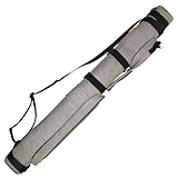 2x2 Hard Pool Cue Billiard Stick Carrying Case, Gray