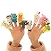 CARESHINE 10PCS Animals Finger Puppet Toy Plush Toys Kids Toy Elephant, Rabbit, Duck, Cow, Dog, Panda, Bear, Mouse, Frog, Hippos