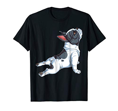 French Bulldog Yoga T shirt Frenchie Namaste Men Funny Gift T-ShirtOEKO-TEX STANDARD 100