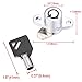 Amazicha Saddlebag Lock Set with 2 Keys for Harley Davidson Touring Electra Glide