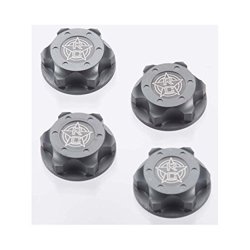 Tekno RC Wheel Nut Serrated RC Logo 17mm Gunmetal TKR5116C