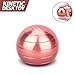 Kinetic Desk Toy Stress Relief Toys Office Executive Toys Metal Fidget Spinner Ball with Optical Illusion for Adults & Kids, Anti Anxiety ADHD Relieve Stress Inspire Inner (Color:Rose Gold)