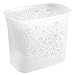 InterDesign Blumz Wastebasket Trash Can for Bathroom, Kitchen, Office - Frost
