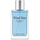 Men's Cologne 50ml (1.7 fl.oz), Light Blue, Glass Bottle, Luxury Perfume for Men
