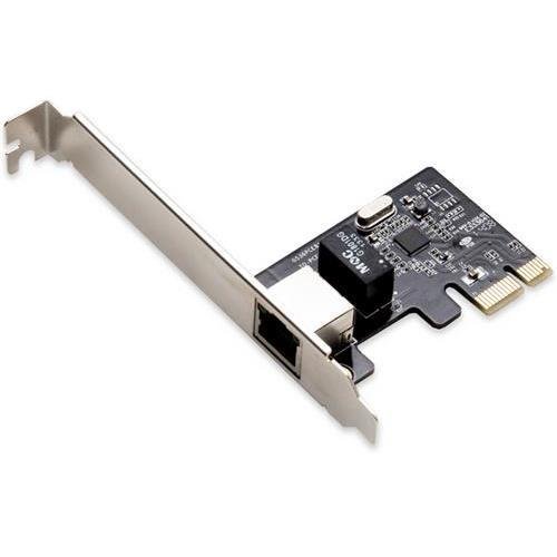 SYBA SI-PEX24038 1-Port Ethernet PCI-Express x1 Revision 1.0a with Standard & Low Profile Brackets- Realtek Chipset RTL8111