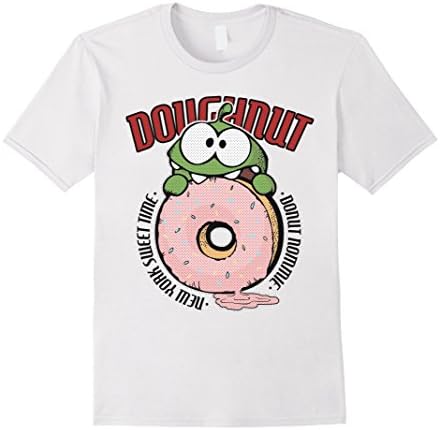 Men's Cut the Rope: Om Nom Doughnut T-Shirt 3XL White