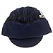Home Prefer Unisex Winter Skull Cap Outdoor Windproof Polar Fleece Earflap Hat with Visor Navy Blue