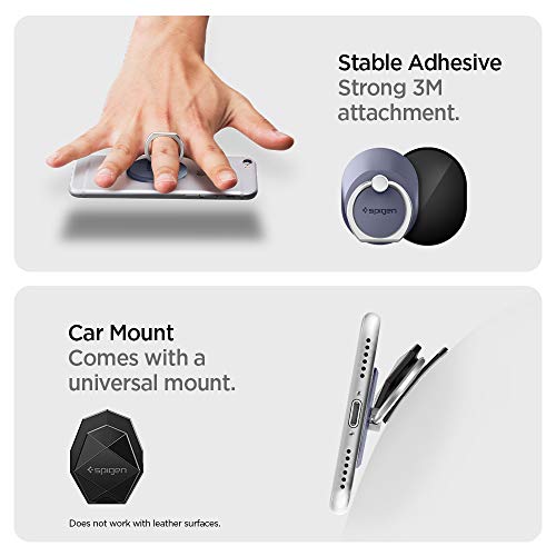 Spigen Soporte Anillo Movil, Style Ring Anillo Soporte Teléfono para Todos los teléfonos y tabletas - Orchid Gray - Imagen 7