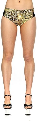 Active Creatures Show Stopper Pole Dancing Booty Shorts in Yellow Diamond