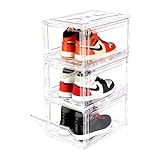 BBYB Shoe Box,Drop Front Shoe Box,Clear Plastic