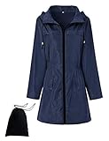 Romanstii Raincoat Outdoor Women's Lightweight Jackets Waterproof Packable Active Outdoor Rain Jacket