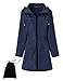 Romanstii Raincoat Outdoor Women's Lightweight Jackets Waterproof Packable Active Outdoor Rain Jacket