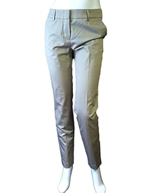 BCBG Paris Women's Slim Leg Taupe Khaki Trouser Dress Pants WTO2F898