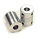 [3D CAM] 2 PCS Flexible Couplings 5mm to 8mm NEMA 17 Shaft for RepRap 3D Printer or CNC Machine