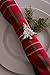 DII Christmas Thanksgiving Holiday Tabletop Décor Collection Decorative Napkin Ring Holder Set, 2
