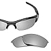 Revant Replacement Lenses Compatible With Oakley Flak Jacket, Polarized, Titanium MirrorShield
