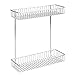 InterDesign Classico 2-Tier Shelf Cabinet Organizer for Kitchen or Bathroom - Chrome