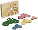 Hape George Luck Five Tractors Wood Puzzle (5 Piece)