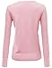 Basic Solid V-Neck Button Closure Long Sleeves Sweater Cardigan Baby Pink L