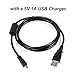 Antoble UC-E6 UC-E16 UC-E17 USB Cable for Nikon Coolpix L26 L28 L30 L310 L620 L810 L820 L830 L840 S31 S32 AW110 D5500 D5200 D7200 D7100 D750 S6300 S70 S3600 S4100 S6500 camera (with a Free Plug)