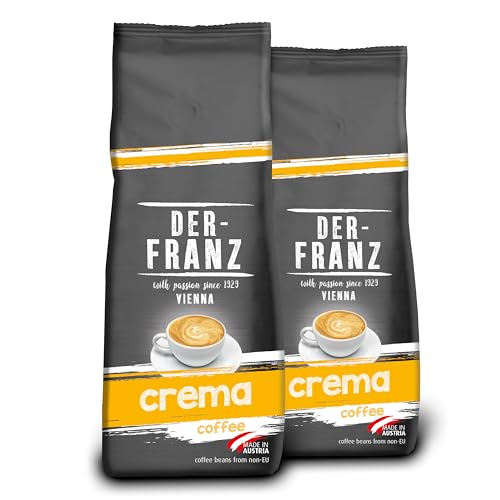 Der-Franz Coffee Pack, Ground, 3 x 500g, 3 Flavors: Crema, Melange, Crema Organic, 1500g, Medium Roast