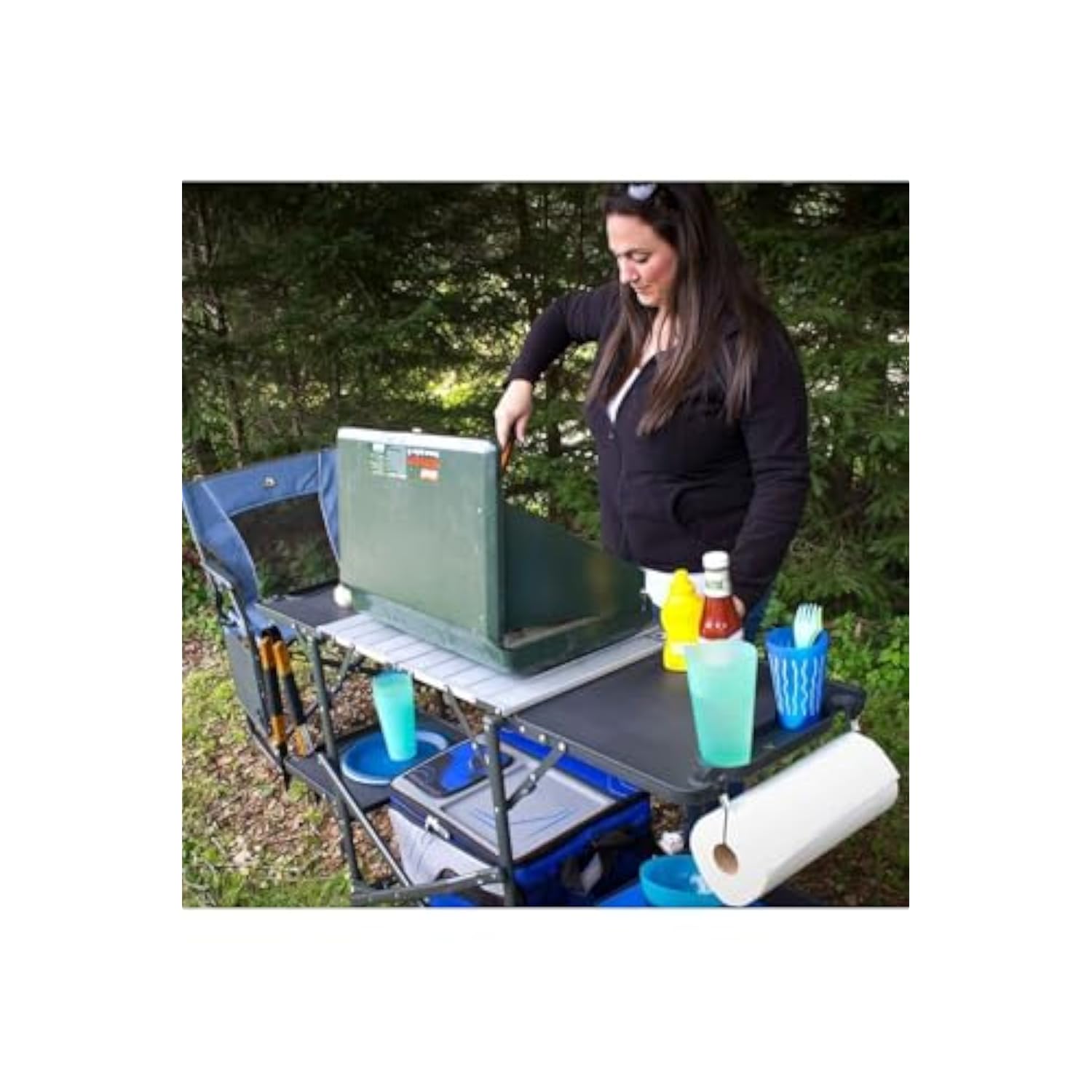 GCI OUTDOOR Slim-Fold Cook Station | Portable Folding Kitchen Table with a Heat Resistant Tabletop 52%OFF