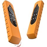 Silicone Case All-New Fire TV 4K/2nd Gen Fire TV Stick/Fire TV Cube Voice Remote, Compatible Echo/Echo Dot Alexa Voice Remote[Anti Slip] Shock Proof Cover(Yellow)