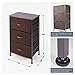 ROMOON Dresser for Bedroom, 3 Drawer Dresser, Fabric Storage Dresser with Removable Drawers Organizer Unit for Bedroom, Closet, Entryway, College Dorm Office (Brown)