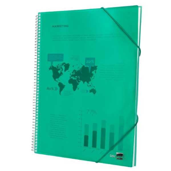 Liderpapel - Showcase Folder with Spiral, A4, Green