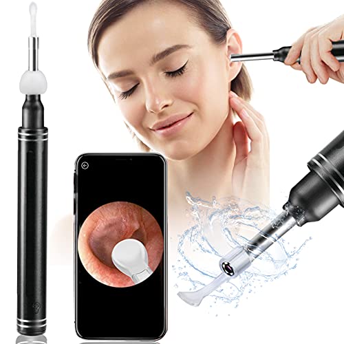 Nazano Ear Endoscope,Ear Wax Remover Tool,WiFi Visual Ear Cleaner 3.5mm with 1080P HD Ear Camera,8 Ear Picks for Kids and Adults,Compatible with iPhone, iPad, Android Phones & Tablets