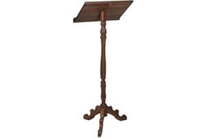 CHRISTIAN BRANDS Robert Smith Walnut Stain Finish Wood Lectern, 43 Inch
