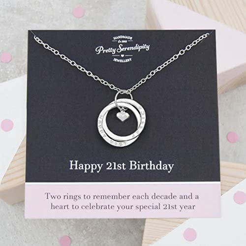 Amazon.com: Personalized 21st Birthday Necklace - 21st ...